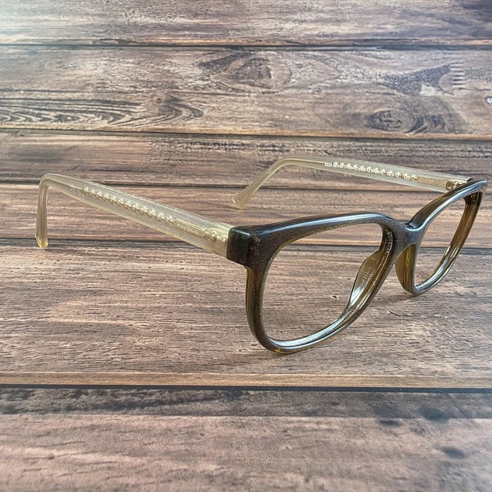 Coach HC6072 Eyeglass Frames Womens 52mm Brown Crystal Glitter 5328 Glasses Styl